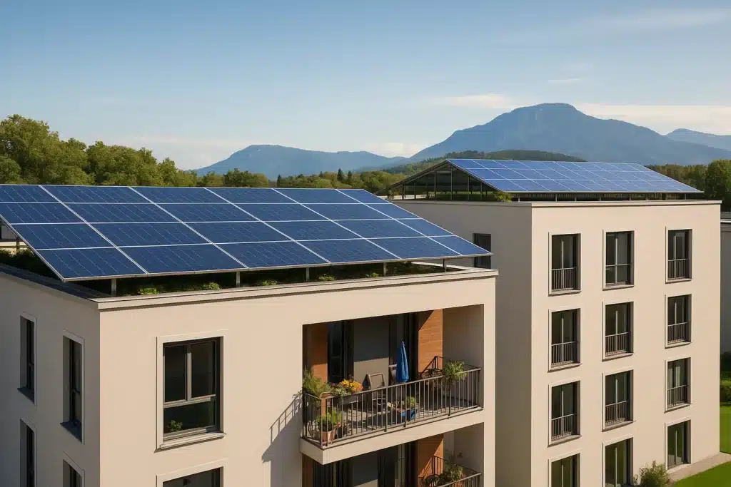 panneaux photovoltaïques sur batiments publics